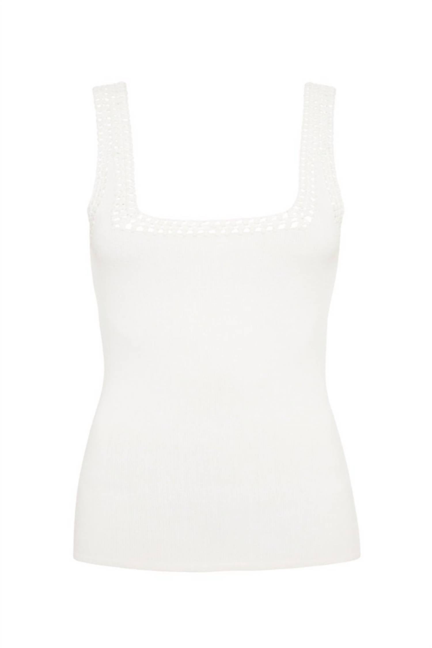 Aje. - Tazia Crocheted Tank