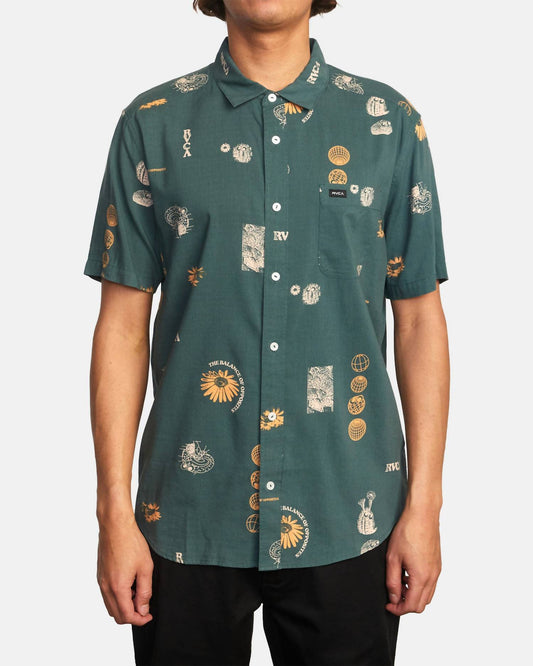 Rvca - Pet Cactus Short Sleeve Shirt