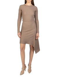 Love Token - Asymmetrical Knit Sweater Dress