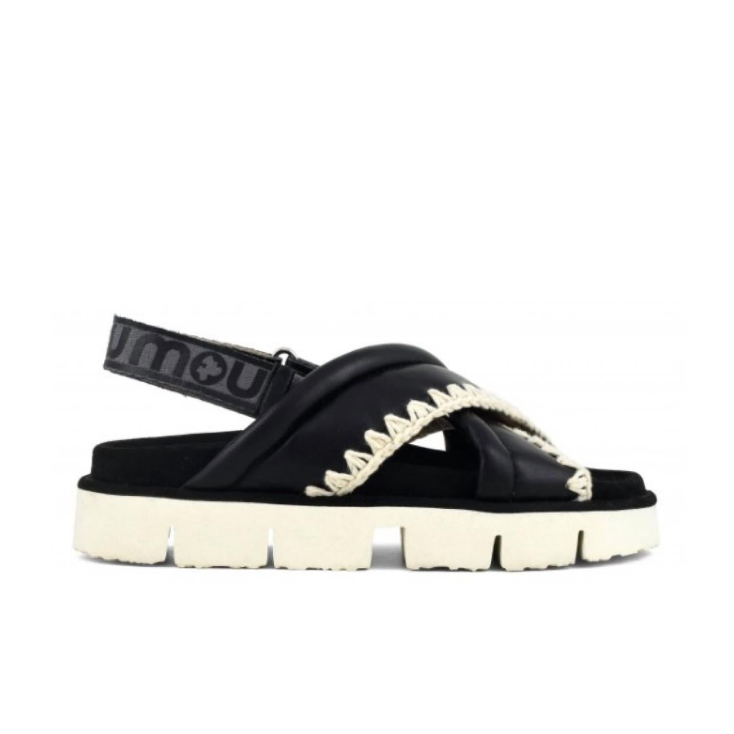 Mou - Women's Bio Criss-cross Leather Sandals