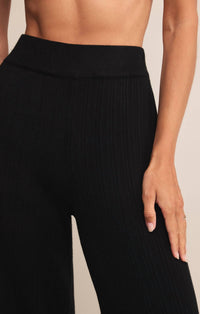 Z Supply Du Monde Sweater Pants in black - women's pants - view 4