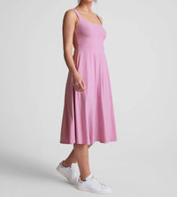 Beyond Yoga - Featherweight At The Ready Square Neck Midi Dress