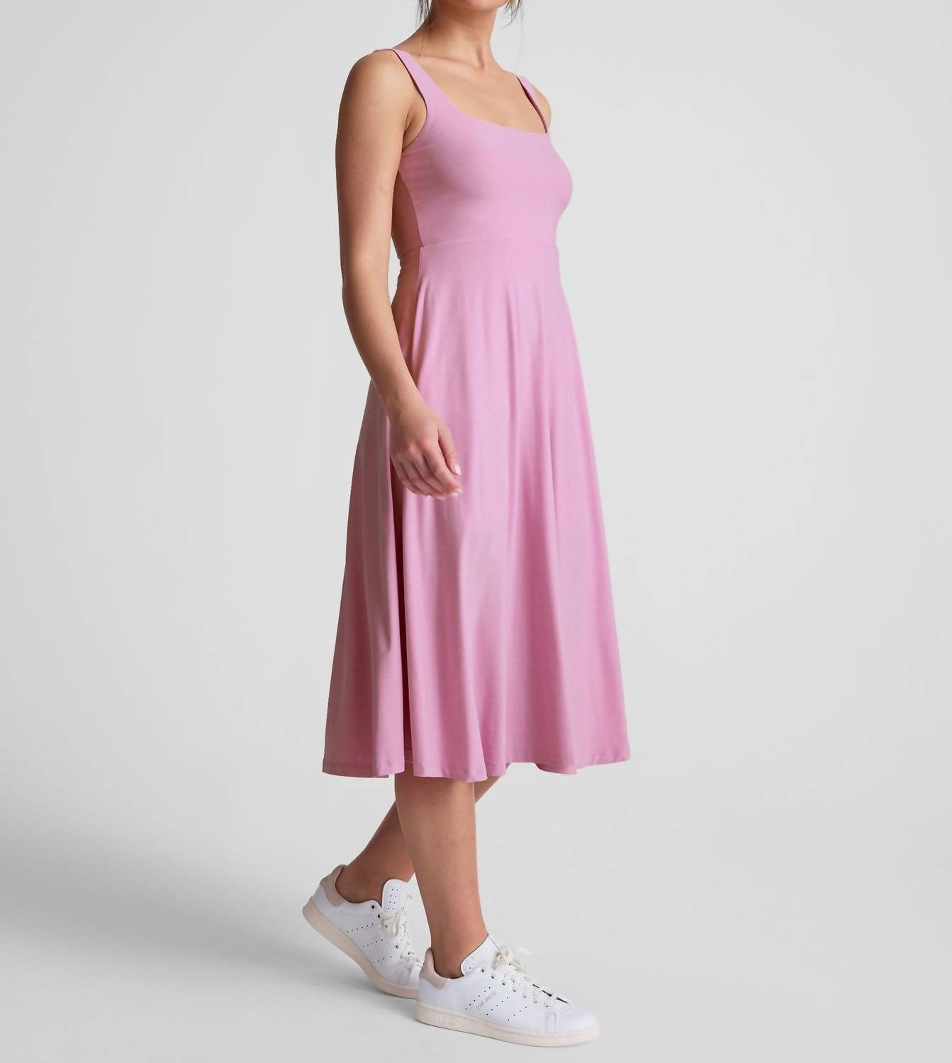 Beyond Yoga - Featherweight At The Ready Square Neck Midi Dress