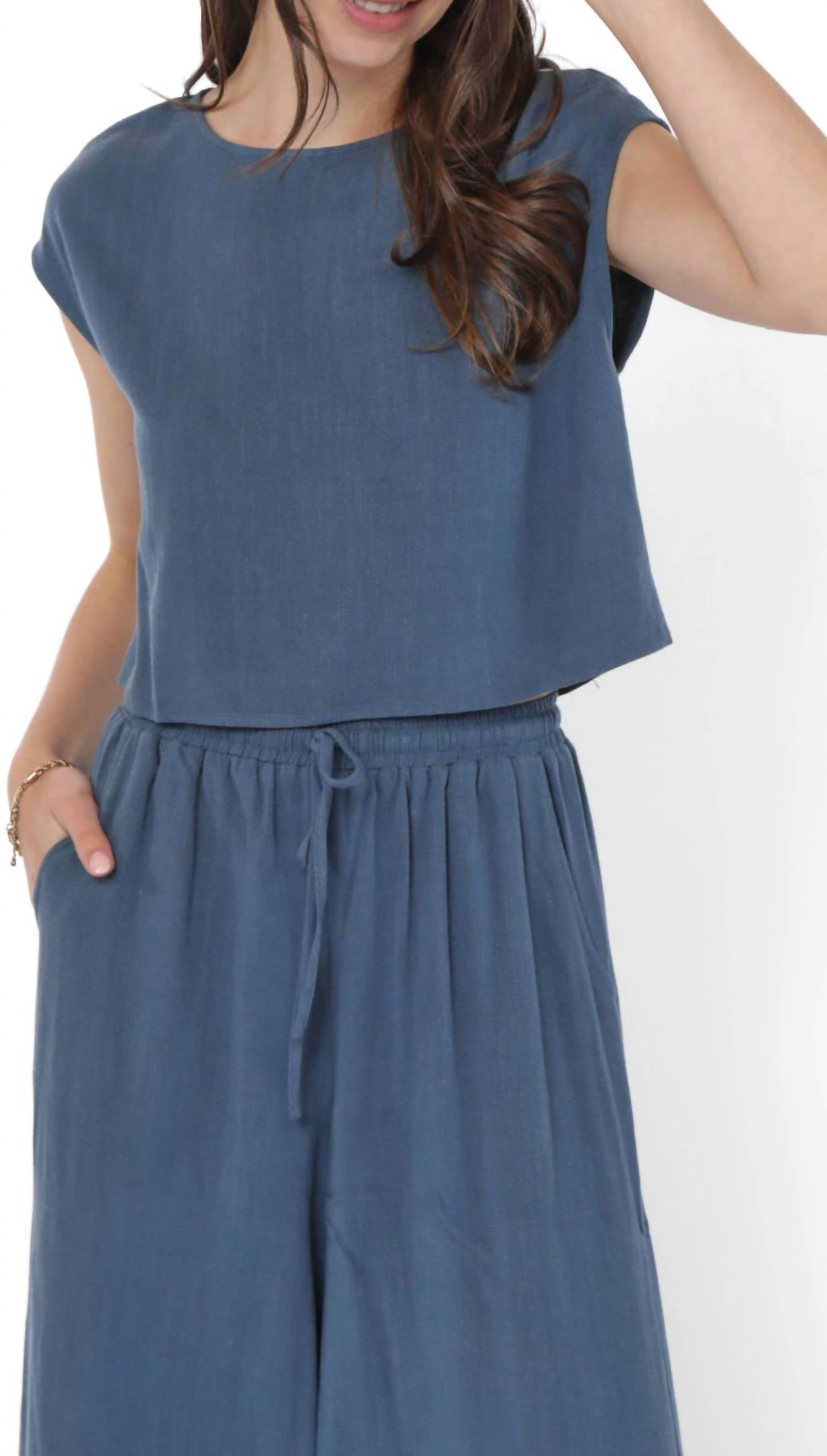 Sadie & Sage - Linen Blend Top