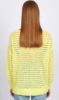 525 America - Cindy Open Stitch Sweater