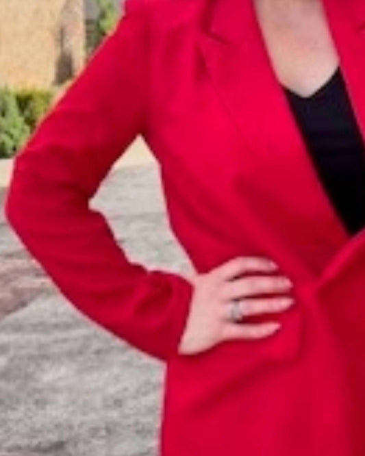 Fate - Lipstick Linen Jacket