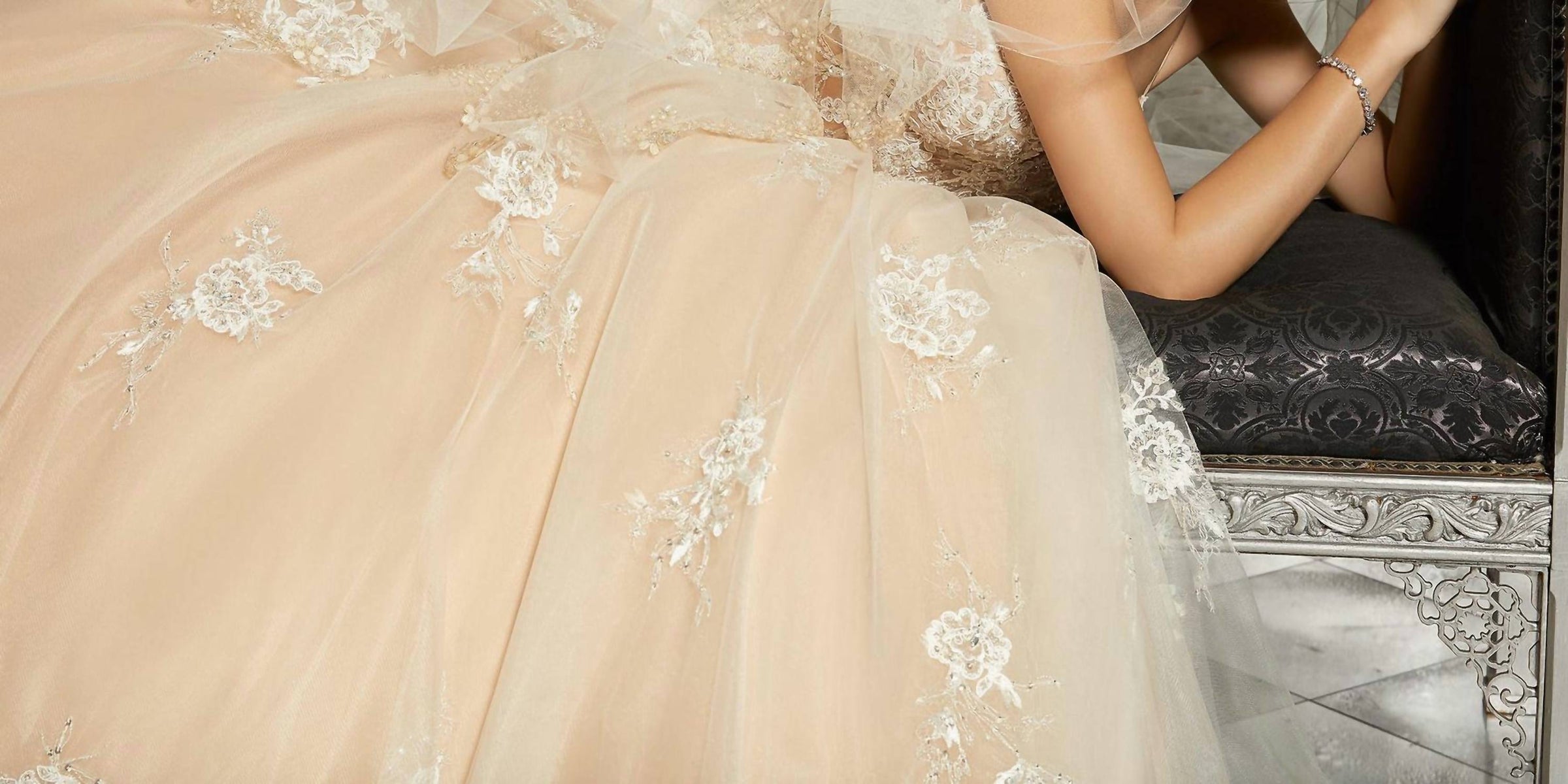 Morilee - Mariska Embroidered Alencon Lace Gown