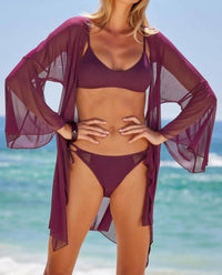 Becca - Mesh Tunic Casual Sheer Beach Cover Ups