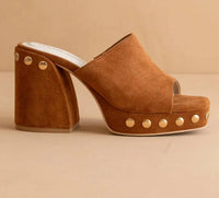 Oasis Society - Women's Studded Platform Heels