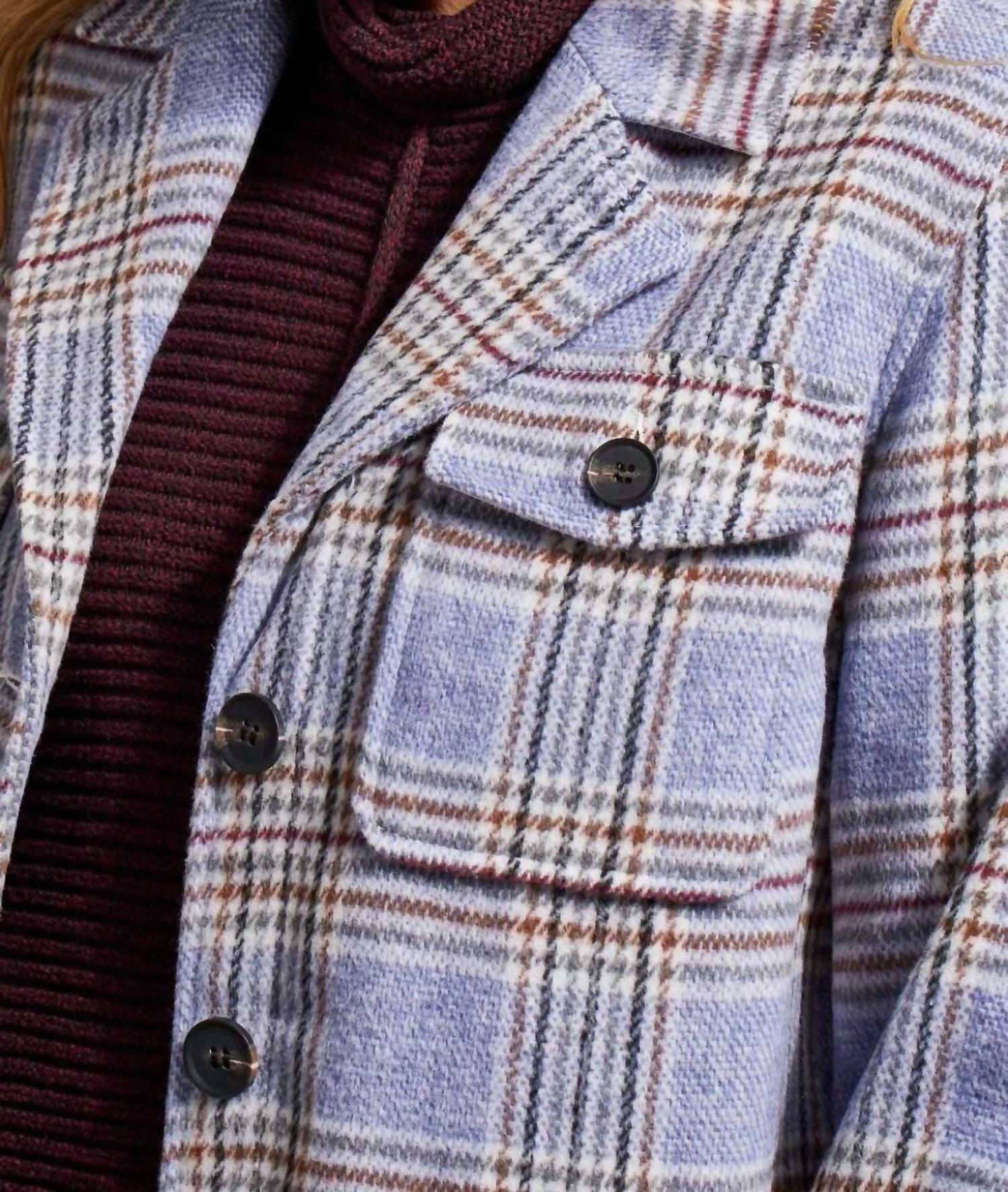 Tribal - Plaid Shirt Jacket