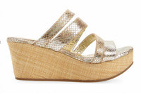 CHOCOLAT BLU Women's Wavy Wedge Sandals in tan - women's sandal - view 5