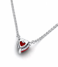 Pandora - Women's Sparkling Heart Halo Pendant Collier Necklace