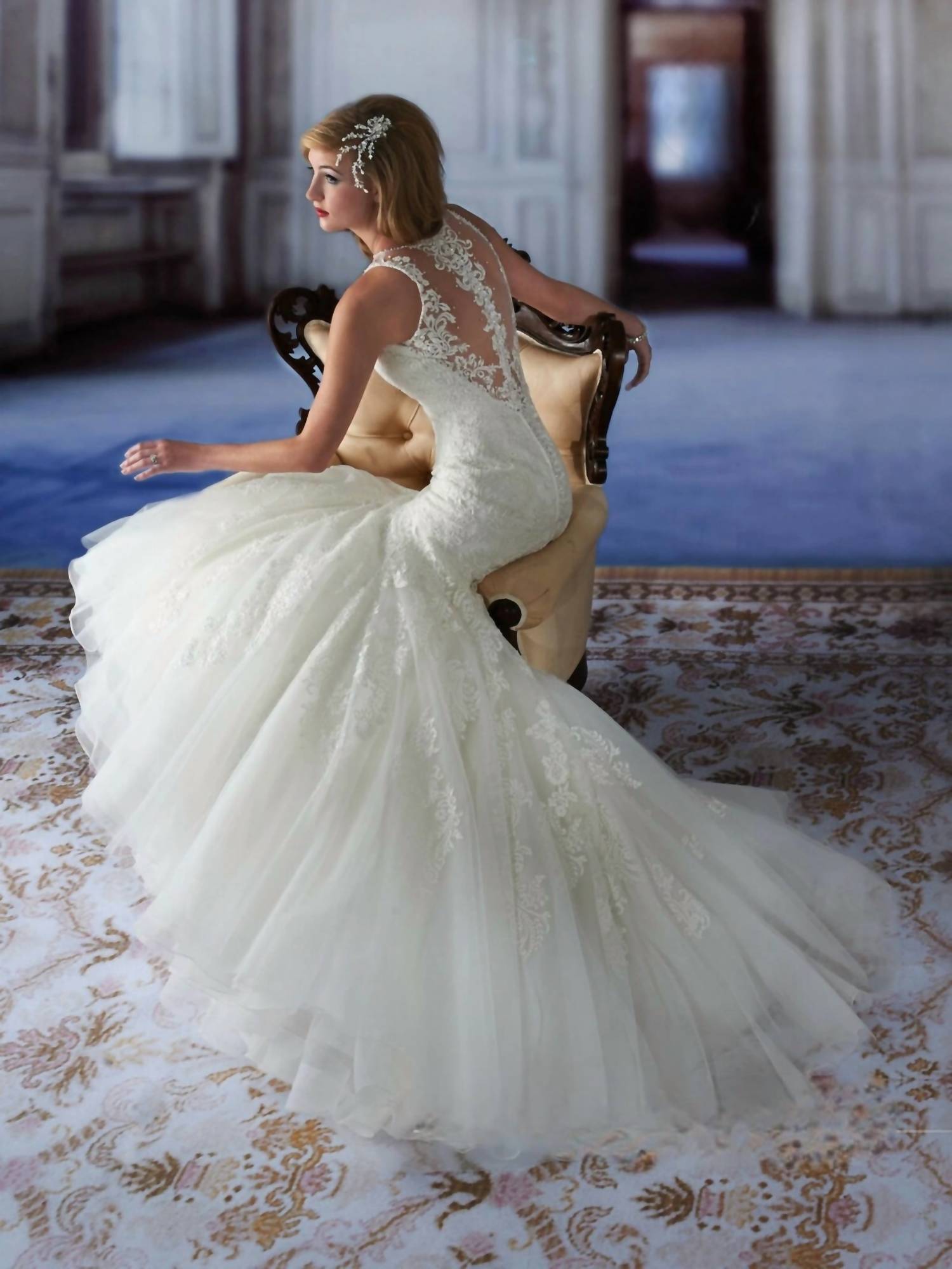 Karelina Sposa - Mermaid Sheer Wedding Dress