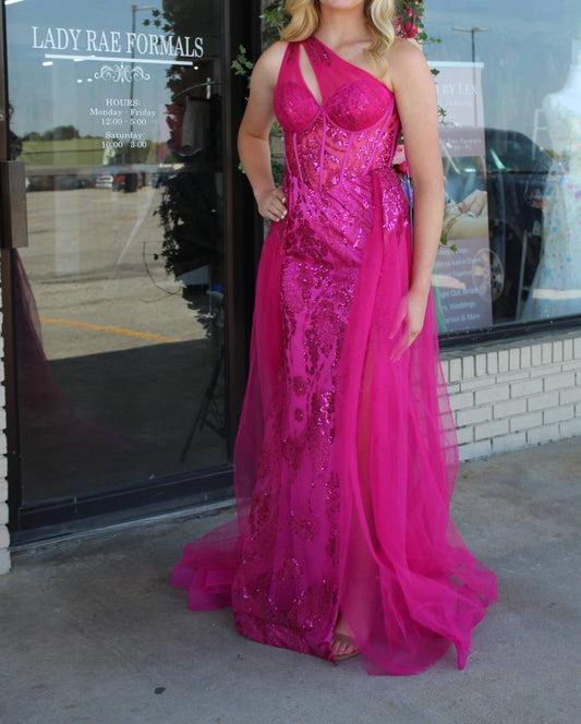 Ladivine - Sequin Slit Maxi Dress