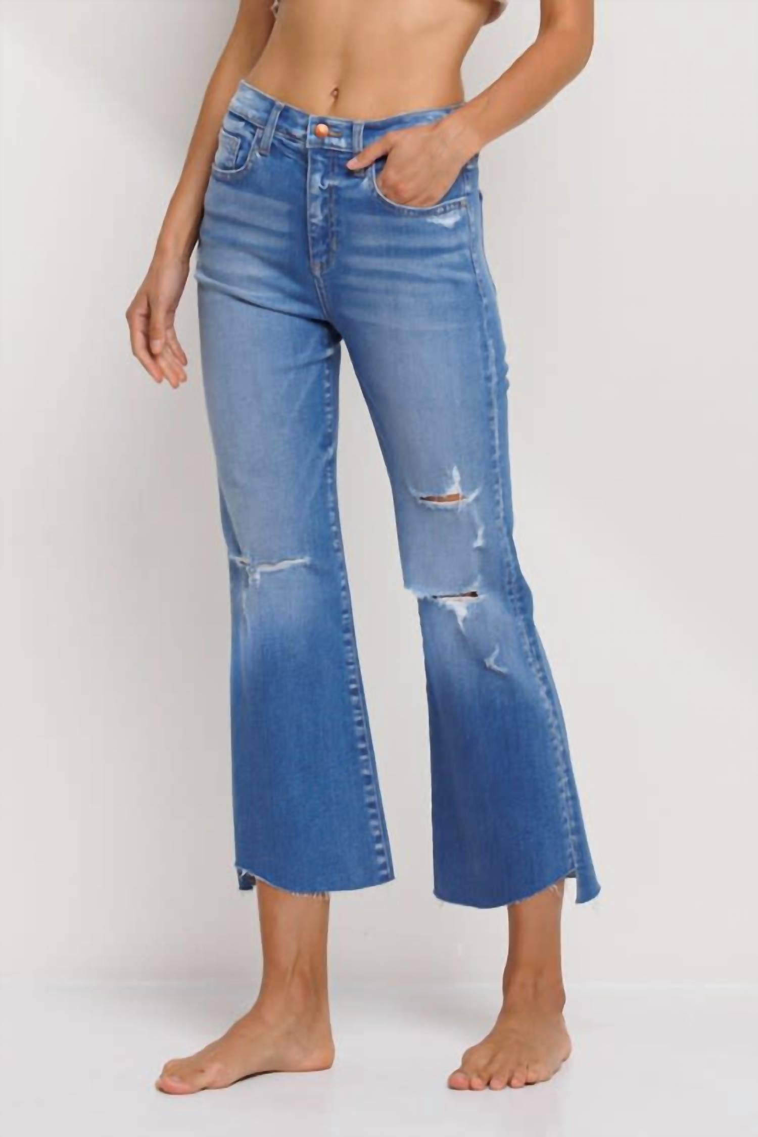 Sneak Peek - Victoria High Rise Kick Flare Denim Jeans