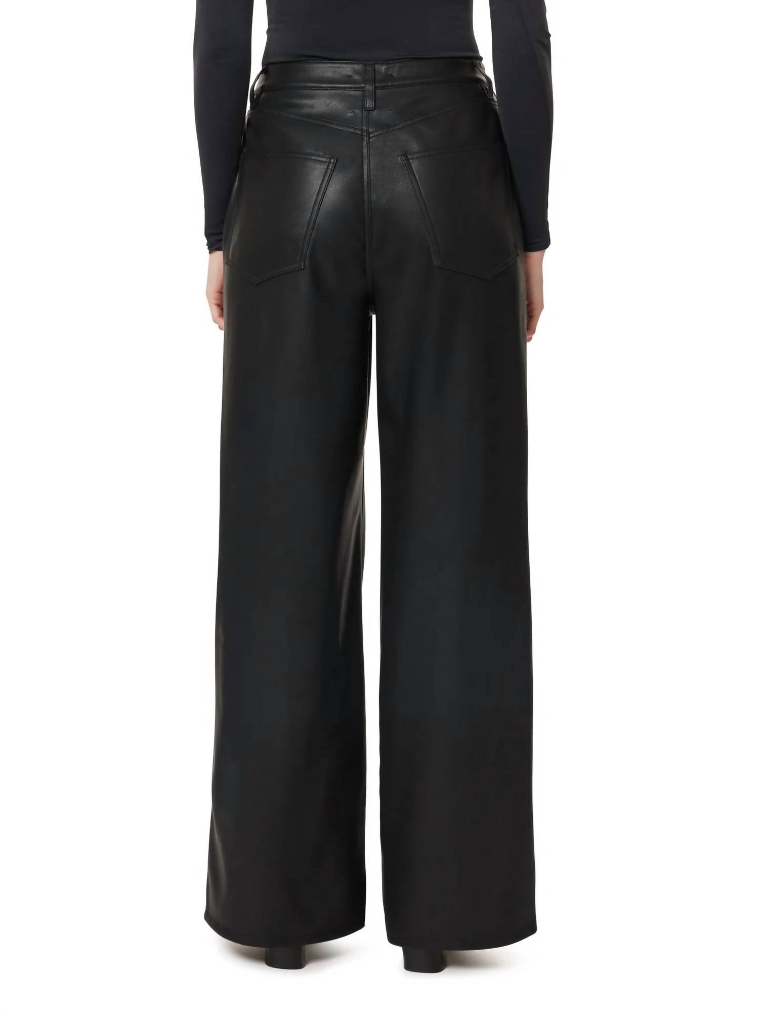 Habitual - Faux Leather Wide Leg Pants