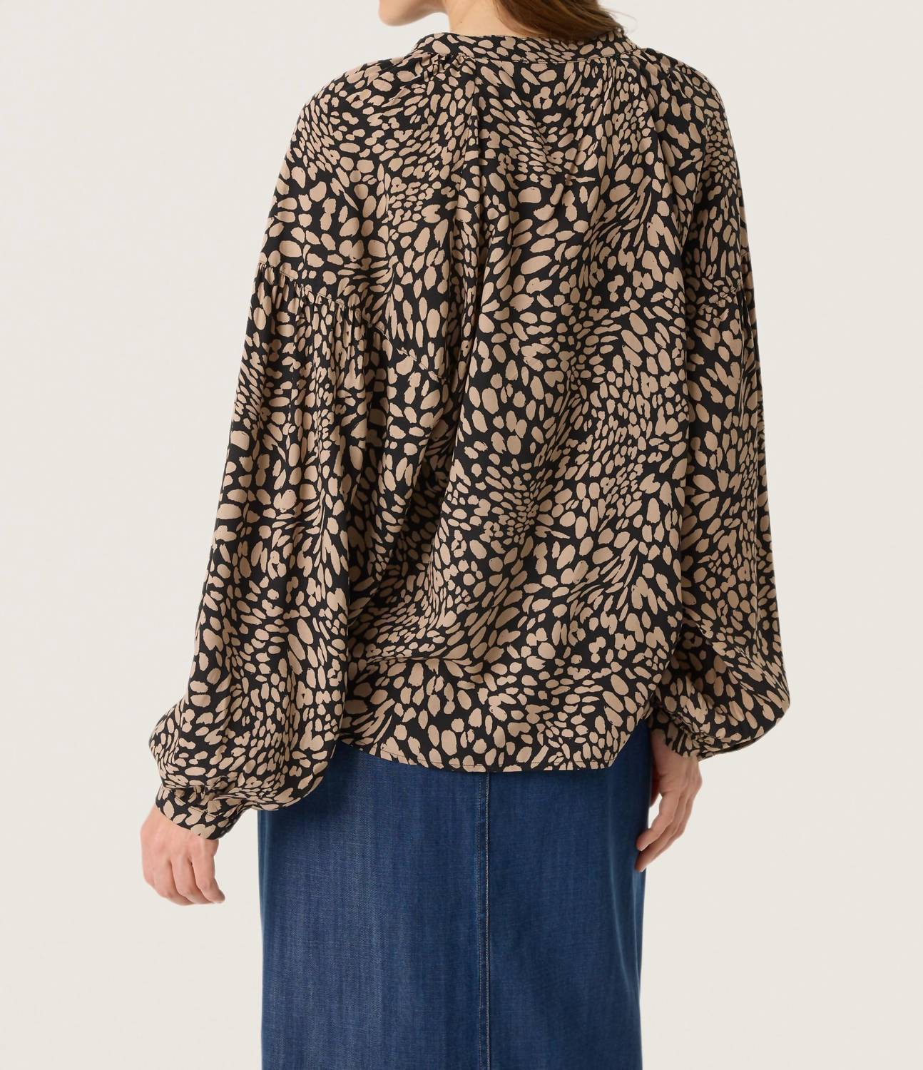 Soaked In Luxury - Naya Casual Fit Long Sleeve Blouse