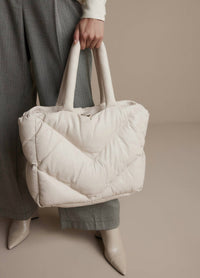 Summum - Women's Quilted Leather Puffy Shoulder Bag