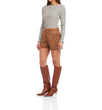 Fifteen Twenty - Faux Suede Modern Shorts