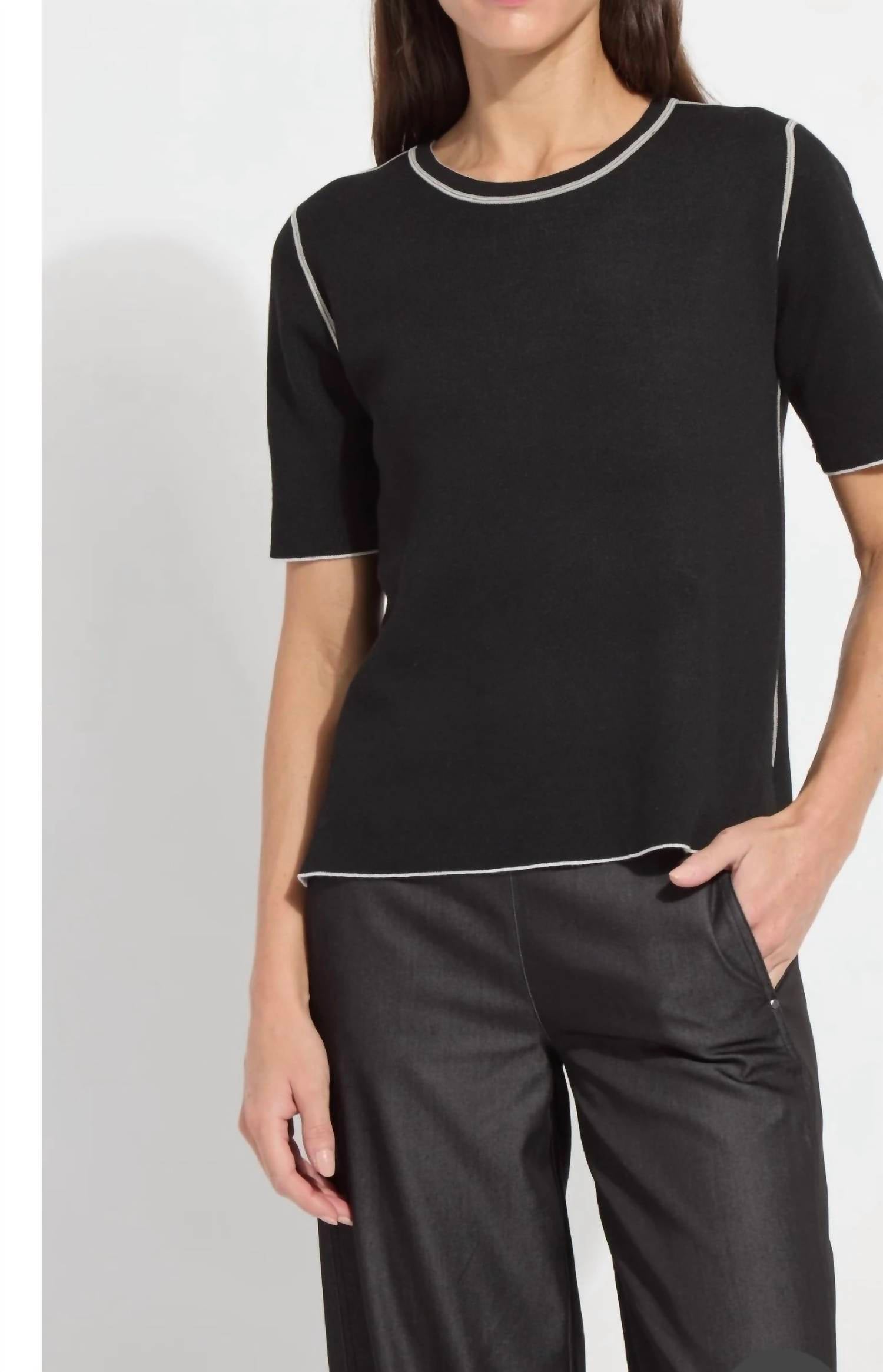 Lysse - ODESSA REVERSIBLE KNIT SHORT SLEEVE TEE