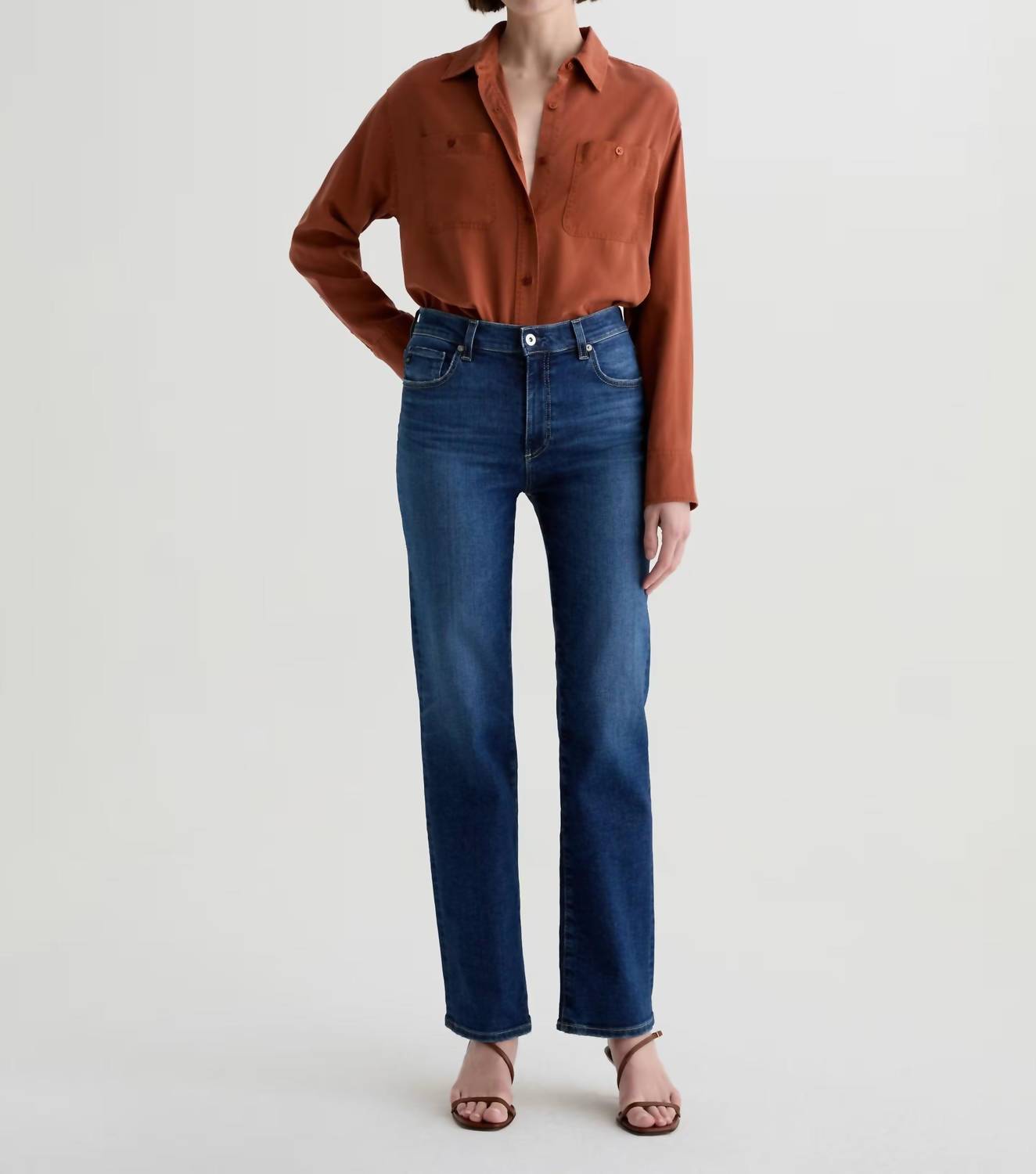 Ag Jeans - Brinley Mid Rise Straight Jeans