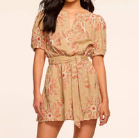 Ramy Brook - Selby Embroidered Short Sleeve Mini Dress