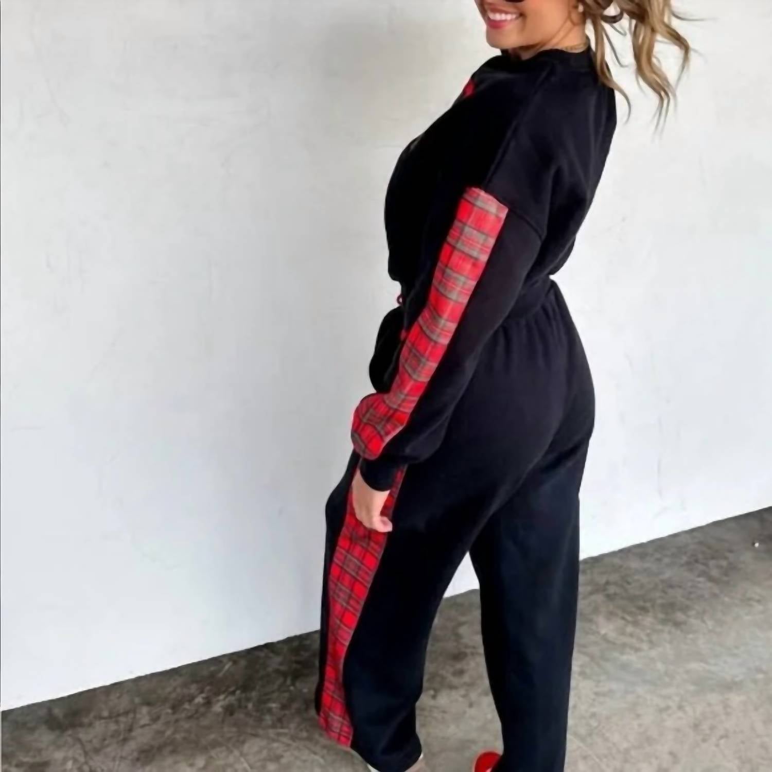 Blakeley - Merry Plaid Pant Set