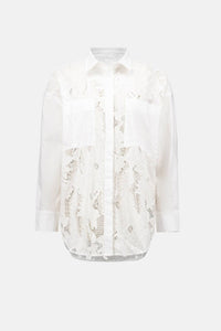 Joseph Ribkoff - Floral Lace Buttoned Top
