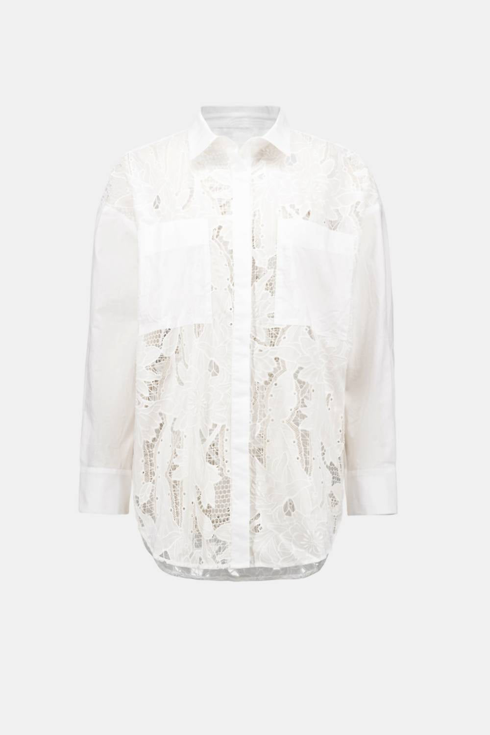Joseph Ribkoff - Floral Lace Buttoned Top