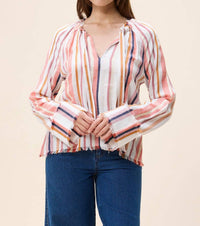 Cleobella Zinnia Top in ivory multi - women's blouse