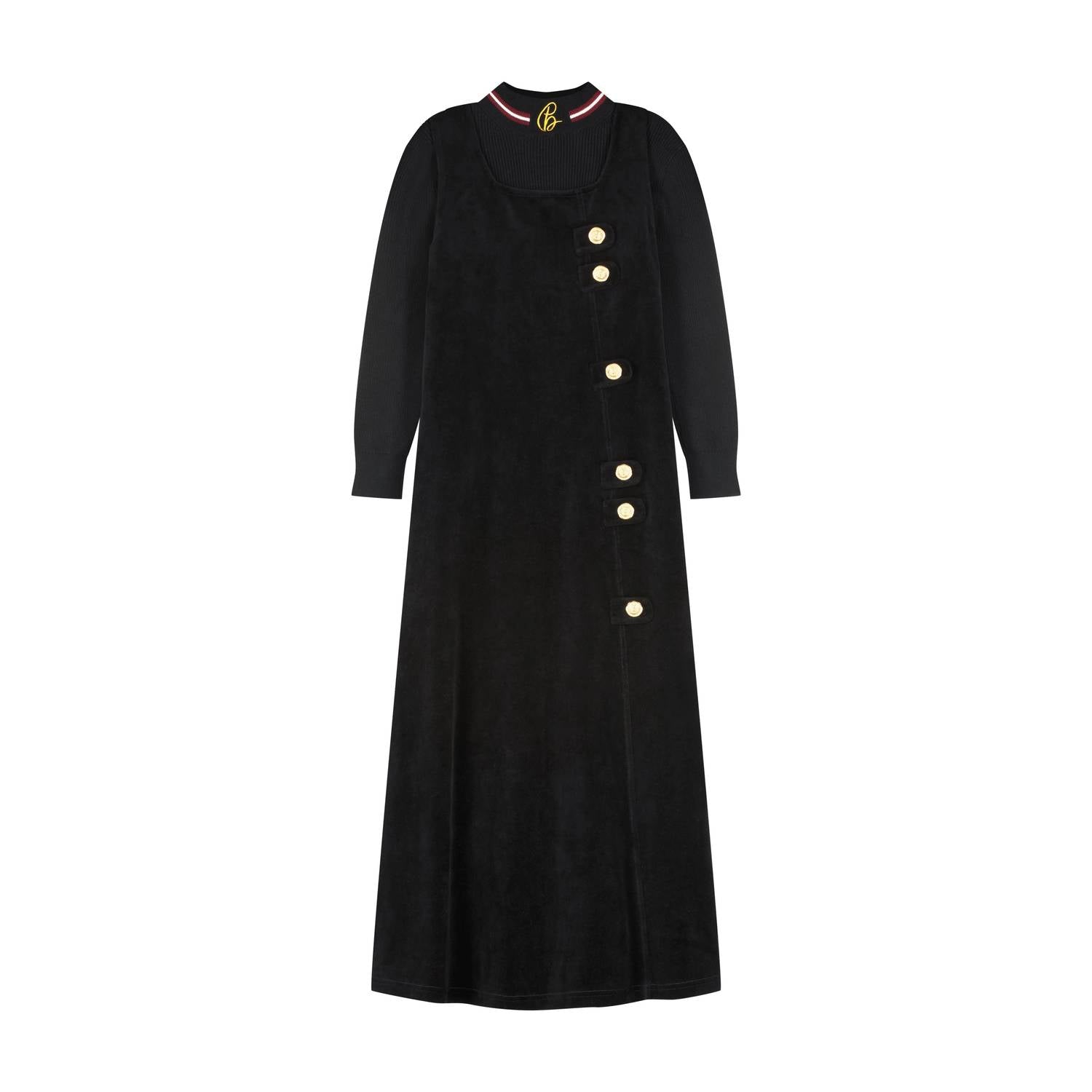 Bonjour - Girls Soldier Button Maxi Dress