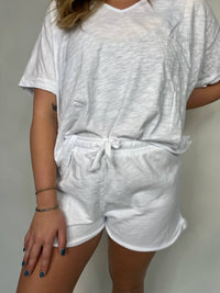 Bobi - Roll Cuff Tie Waist Short