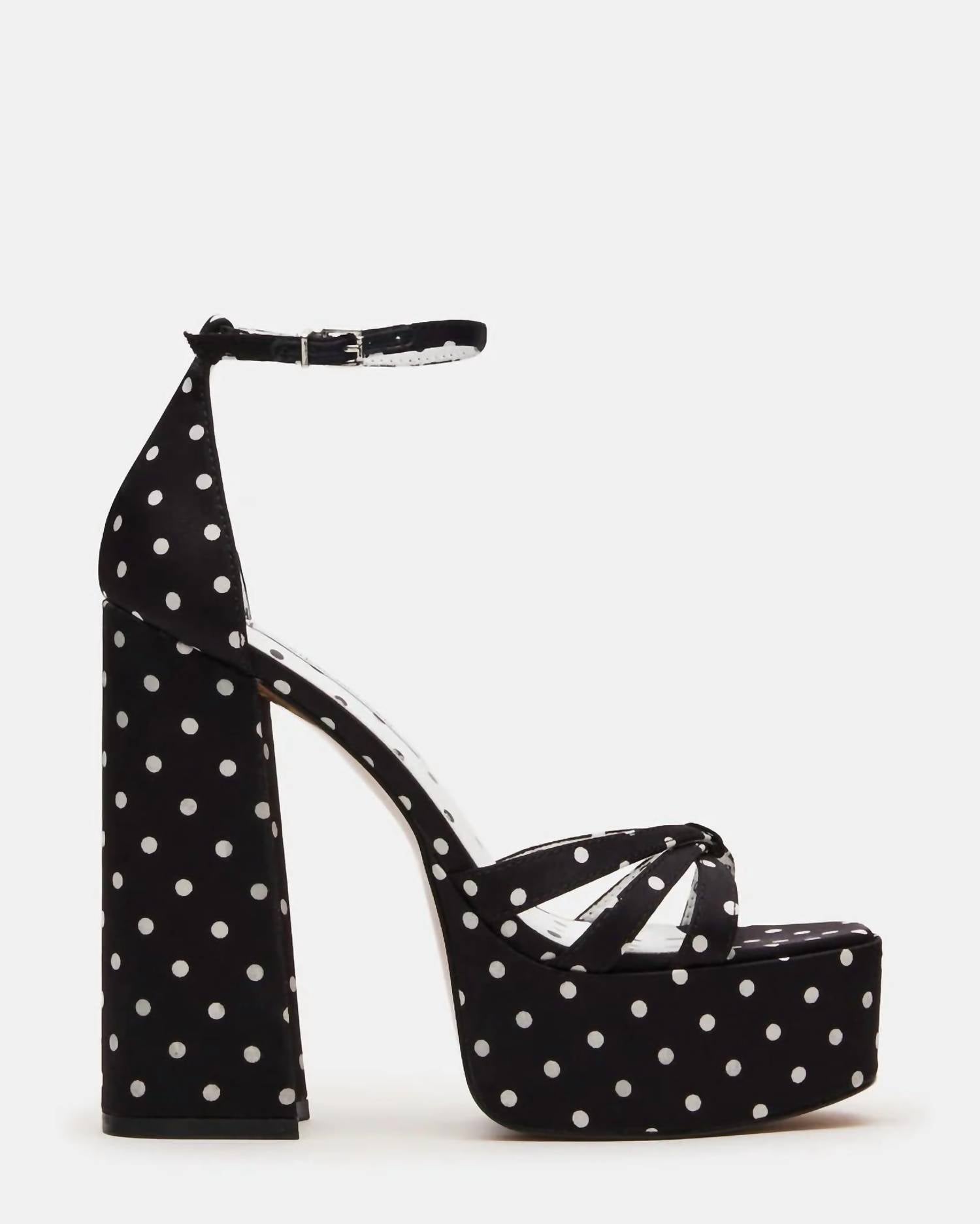 Steve Madden - Women's Retro Strappy Block Heel Platform Dress Sandals