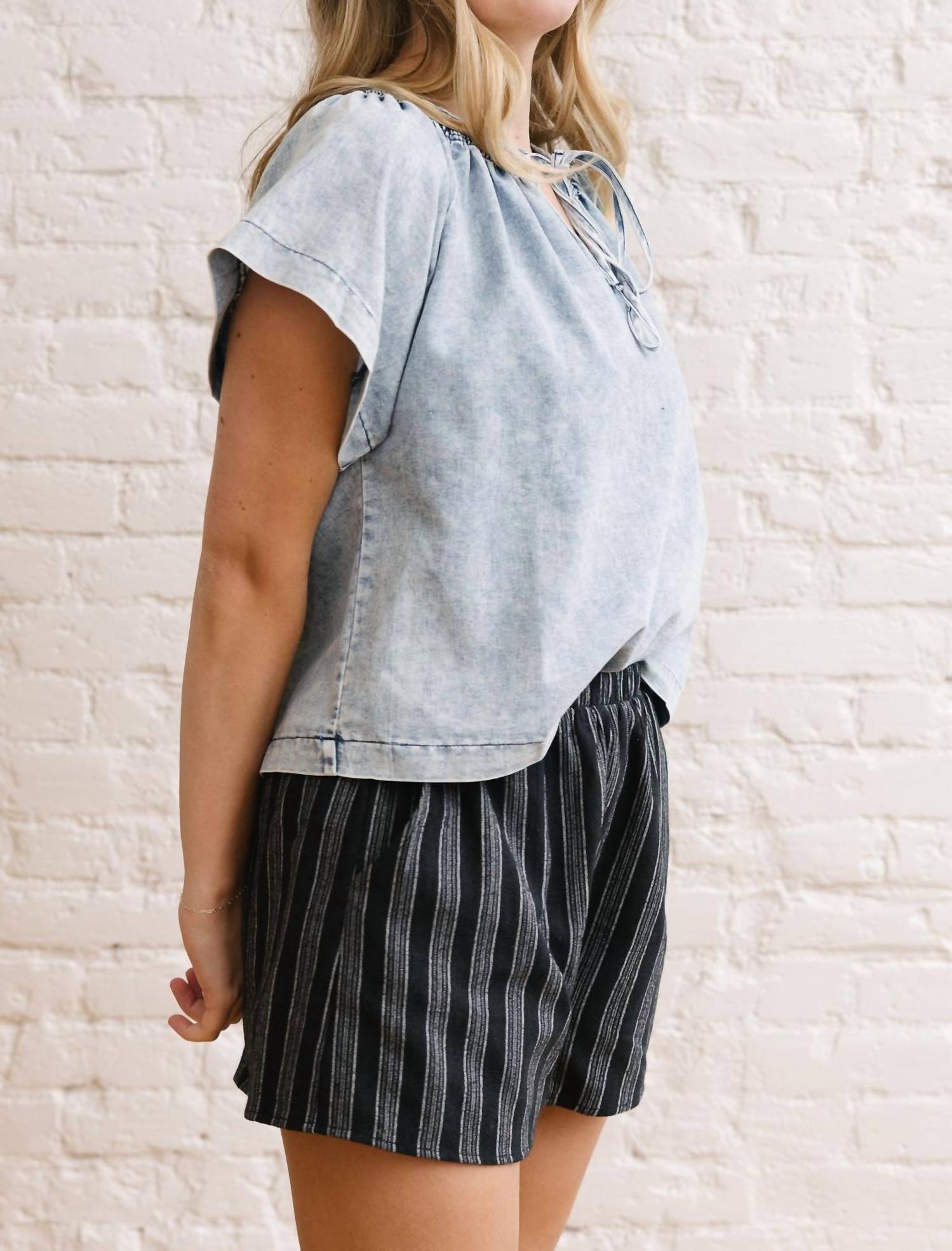 Sadie & Sage - Jada Striped Shorts