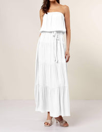 Naked Zebra - Maxi Tiered Tube Dress