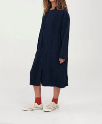 LINEN LAB COAT
