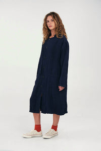 LINEN LAB COAT