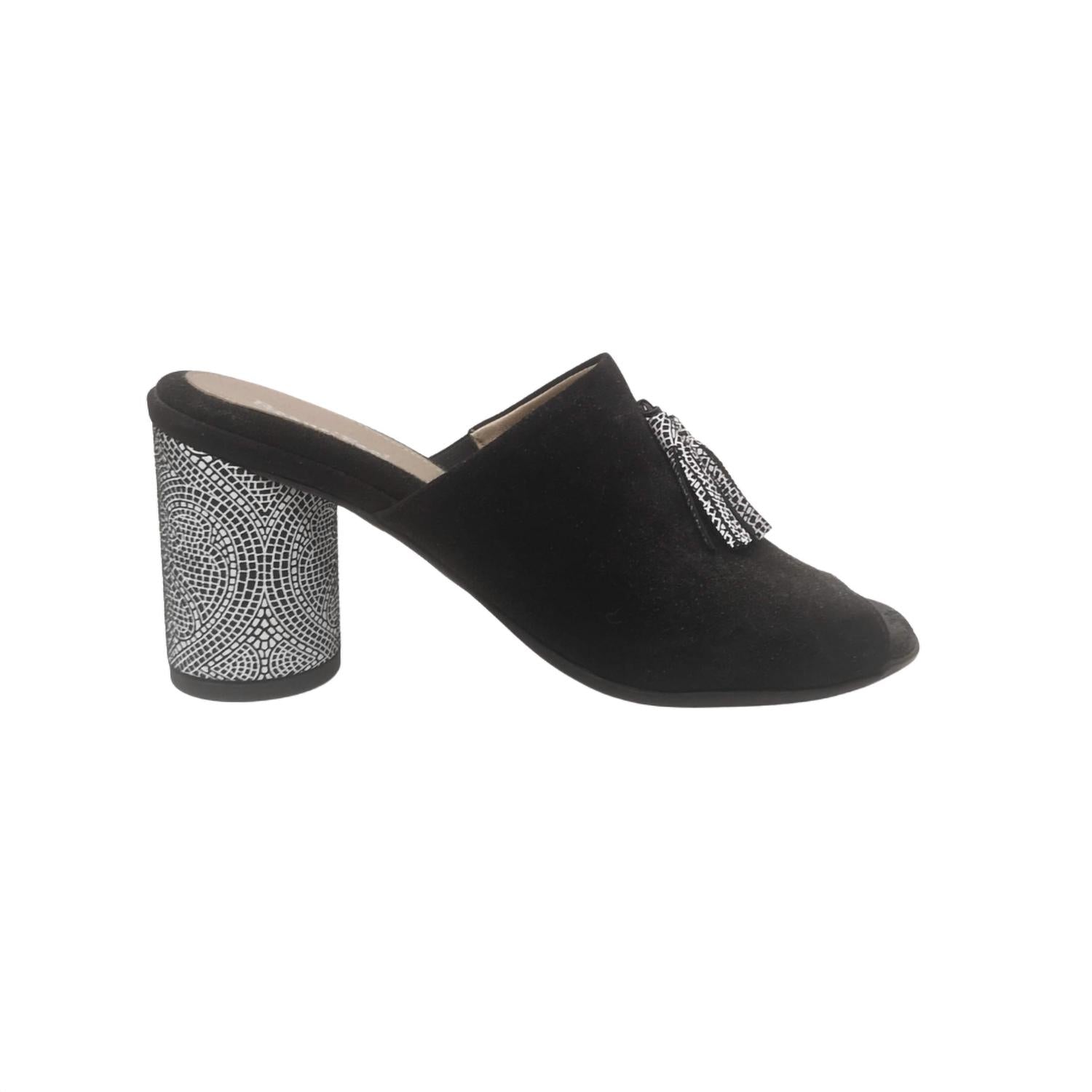 Beautifeel Women's Meg Sandal in black suede - women's sandal - alternate view