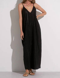 Elan - Cleo Spaghetti Strap Maxi Dress