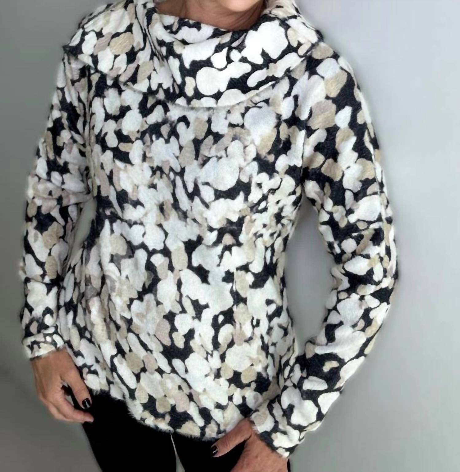 Ethyl - Soft Shawl Neck Sweater