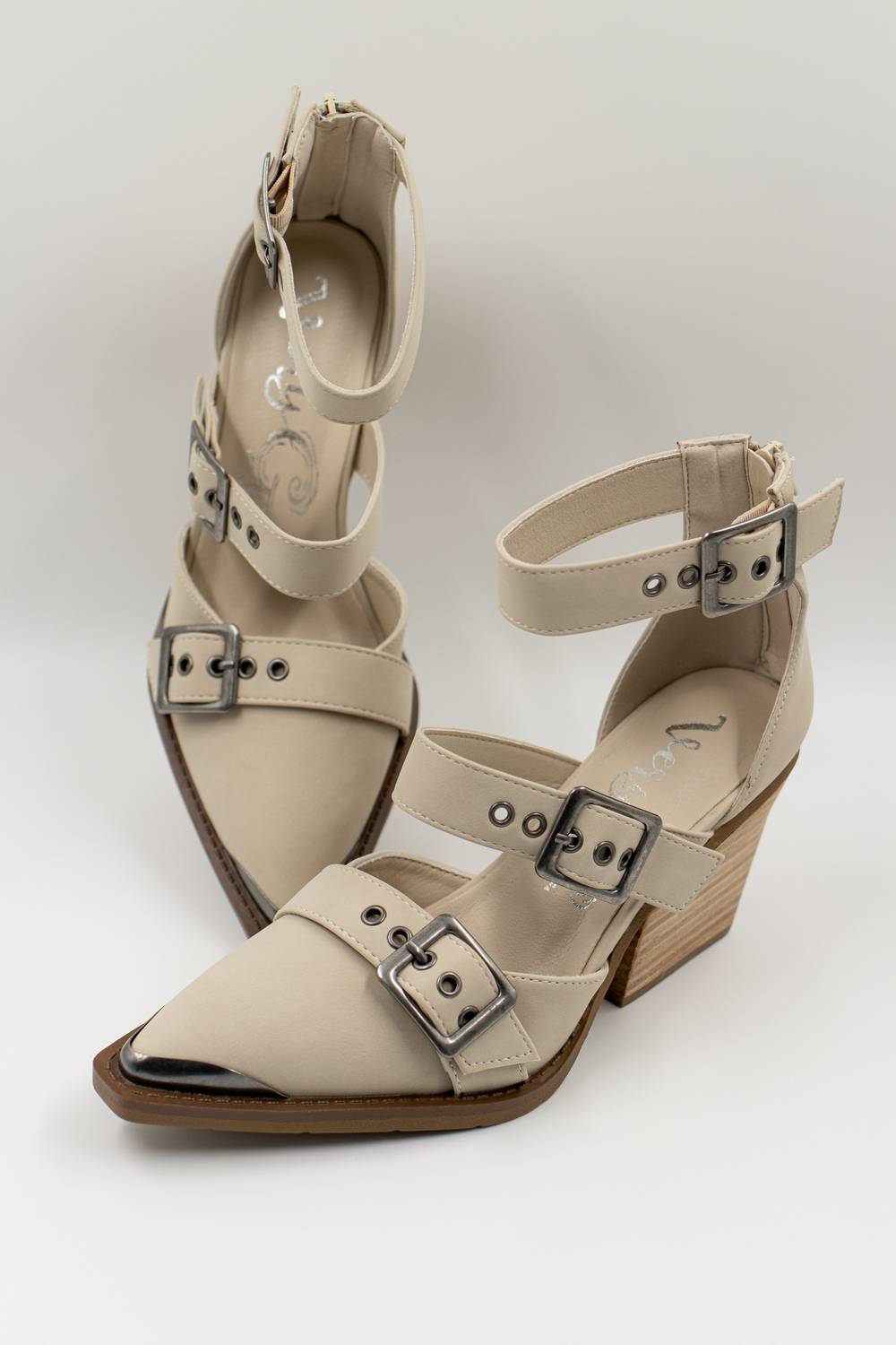 Very G Women's Sandstone Boot in beige - women's shoe - detail view