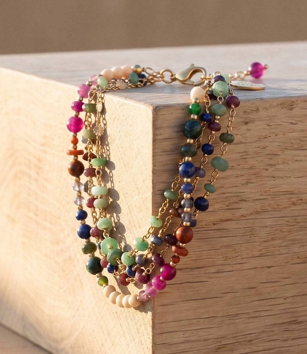 Anne Vaughan - Women's Multistrand Gemstone Bracelet