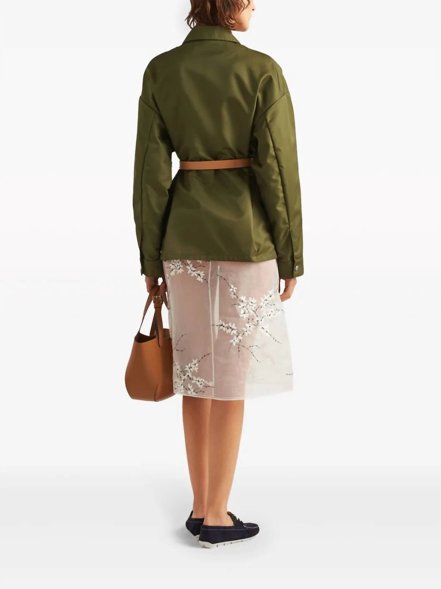 Prada - Oversize Re-nylon Jacket With Belt