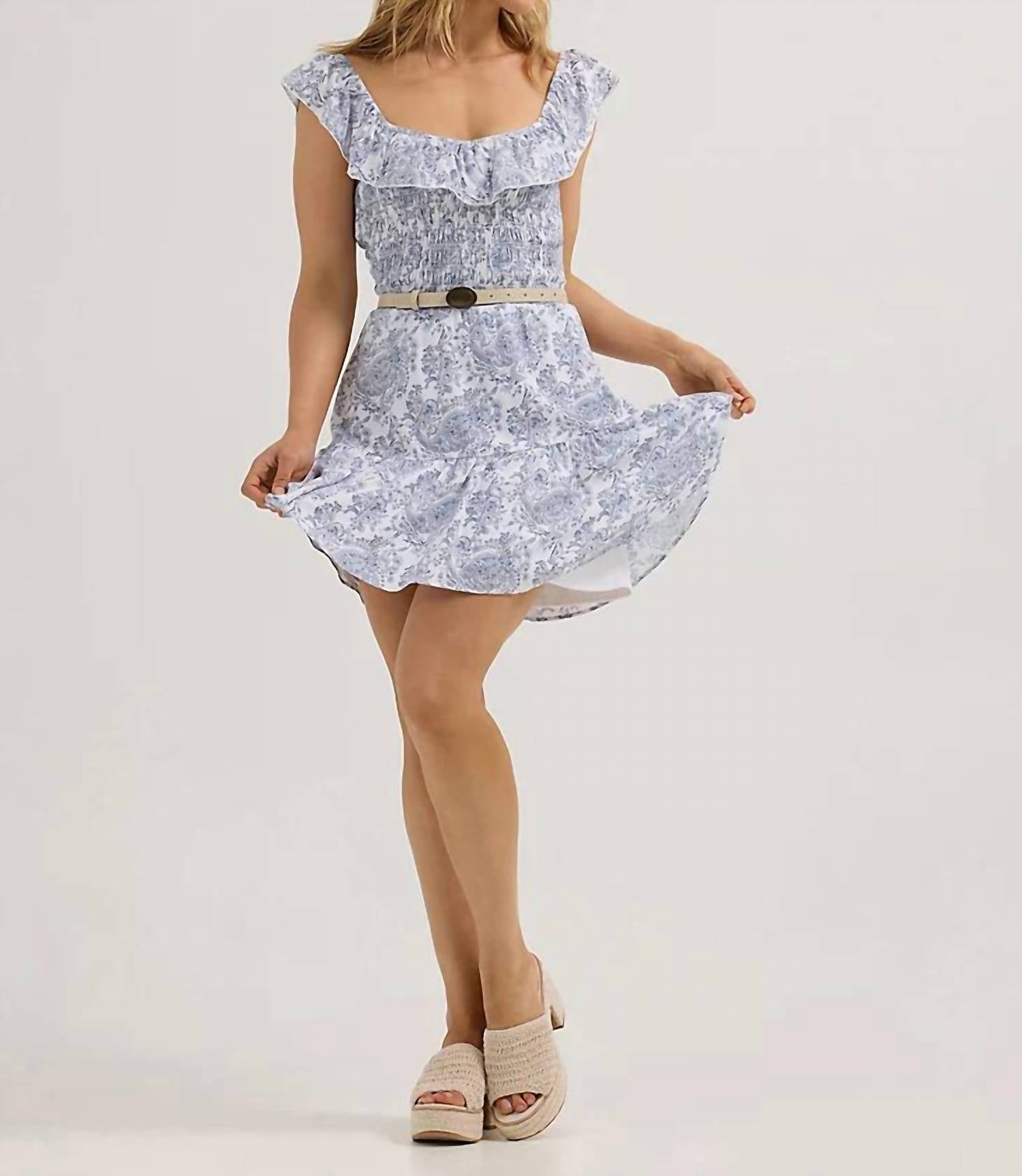 Wrangler - Women's Retro Smocked Mini Dress