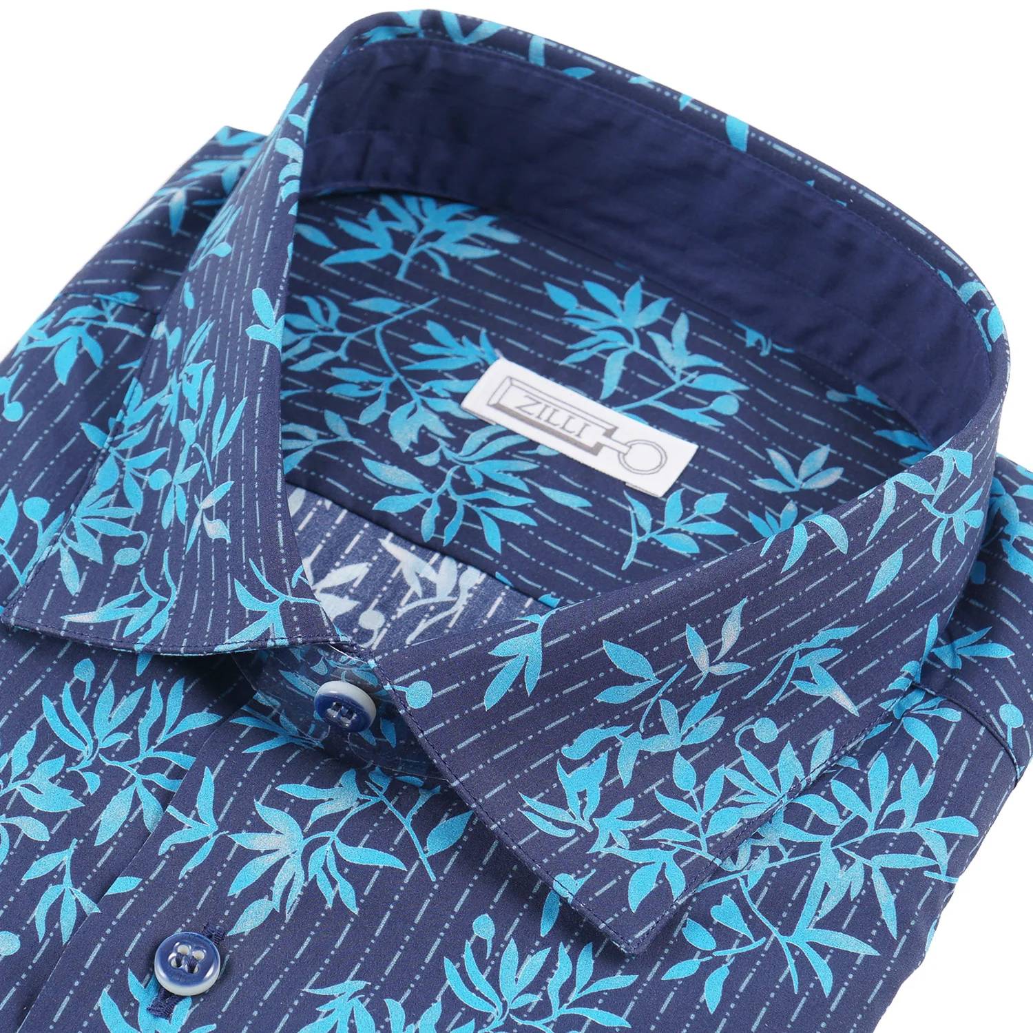 Zilli - Men's Tailored-fit Shirt With Floral Print