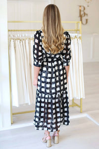 Jade - Trimmed V-neck Maxi Dress