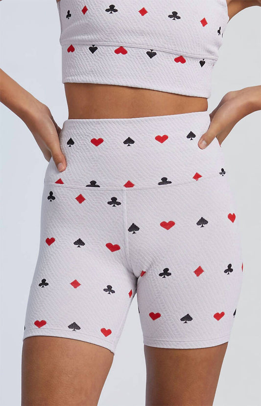 Beach Riot - Queen Of Hearts Biker Shorts