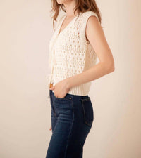Elan - Costa Open Knit Vest