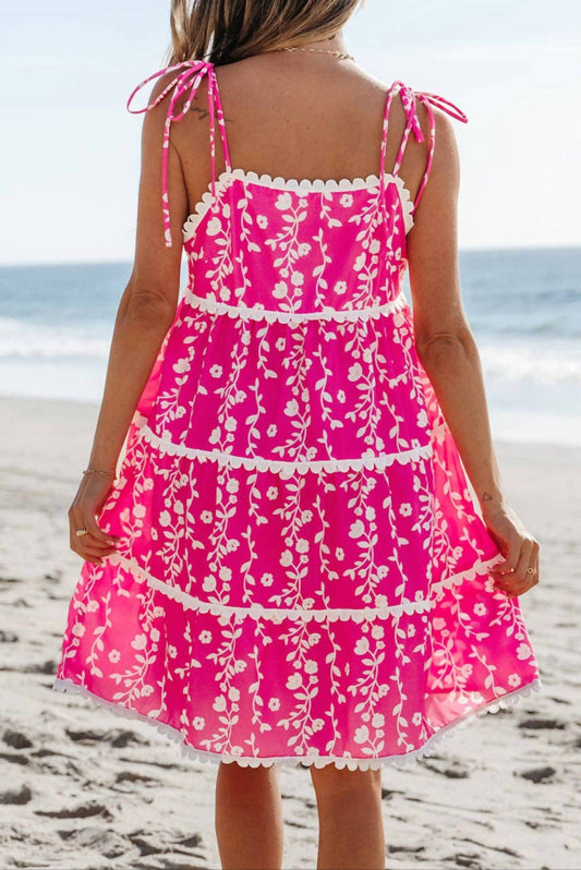 Pretty Bash - Floral Ric Rac Summer Mini Dress