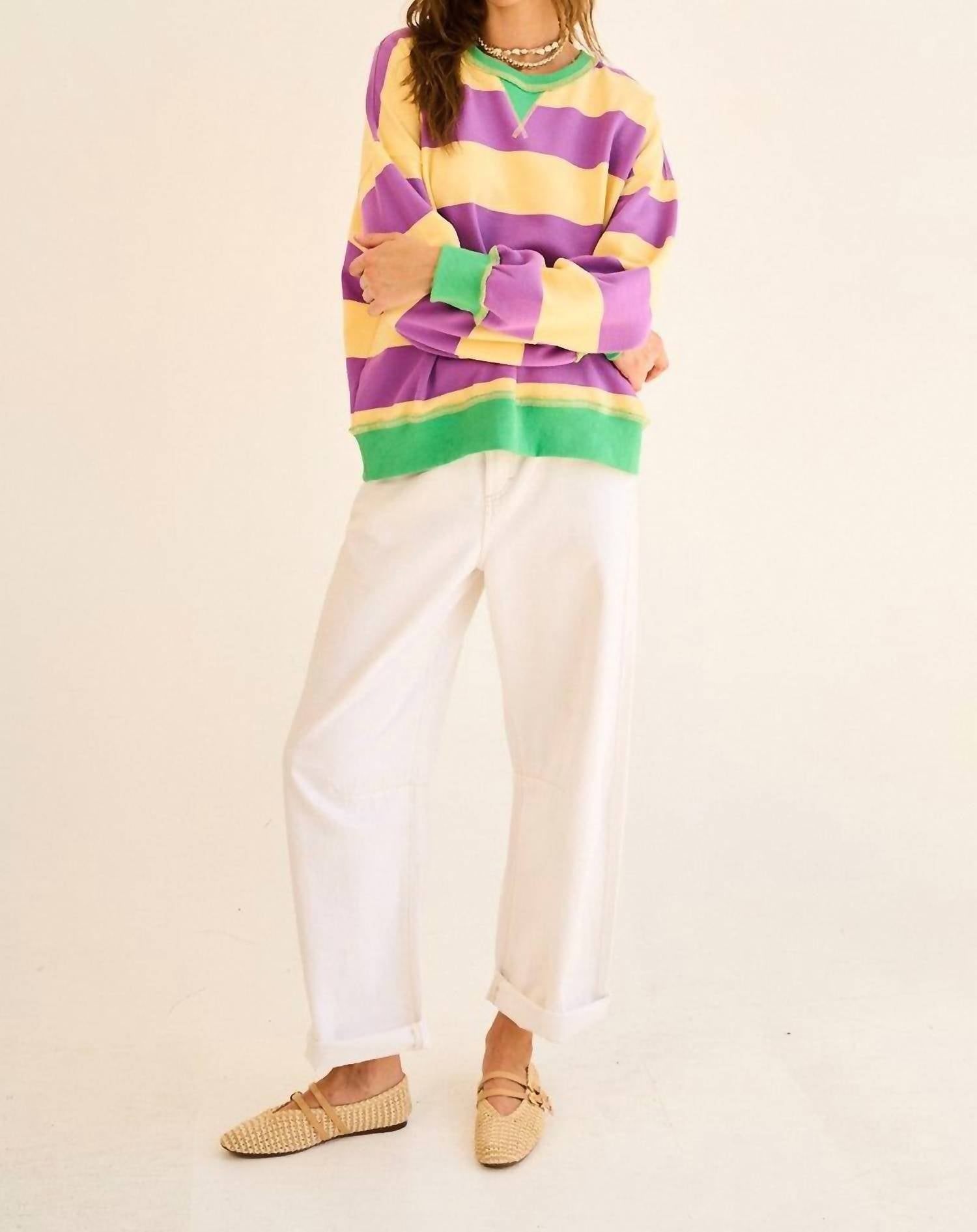 The Greii - Striped Sweatshirt